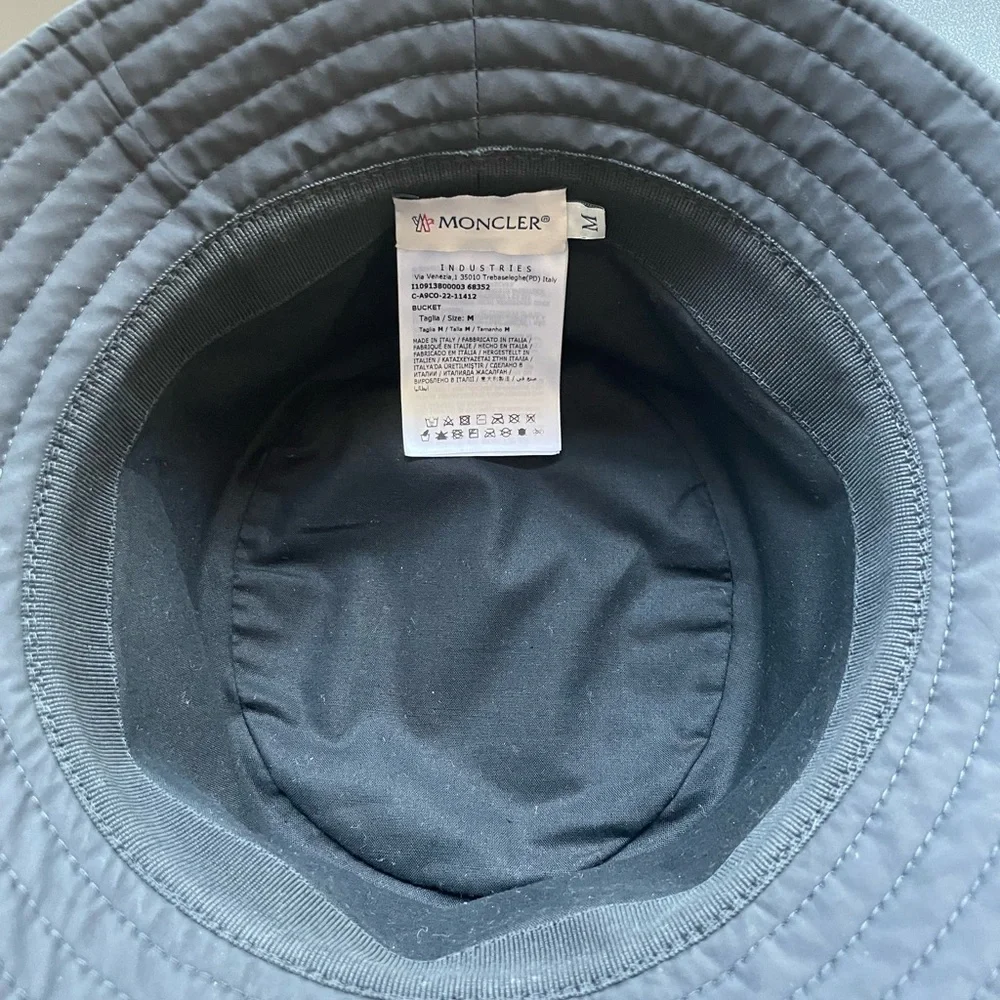 Moncler Classic Black Bucket Hat - Picture 5 of 6